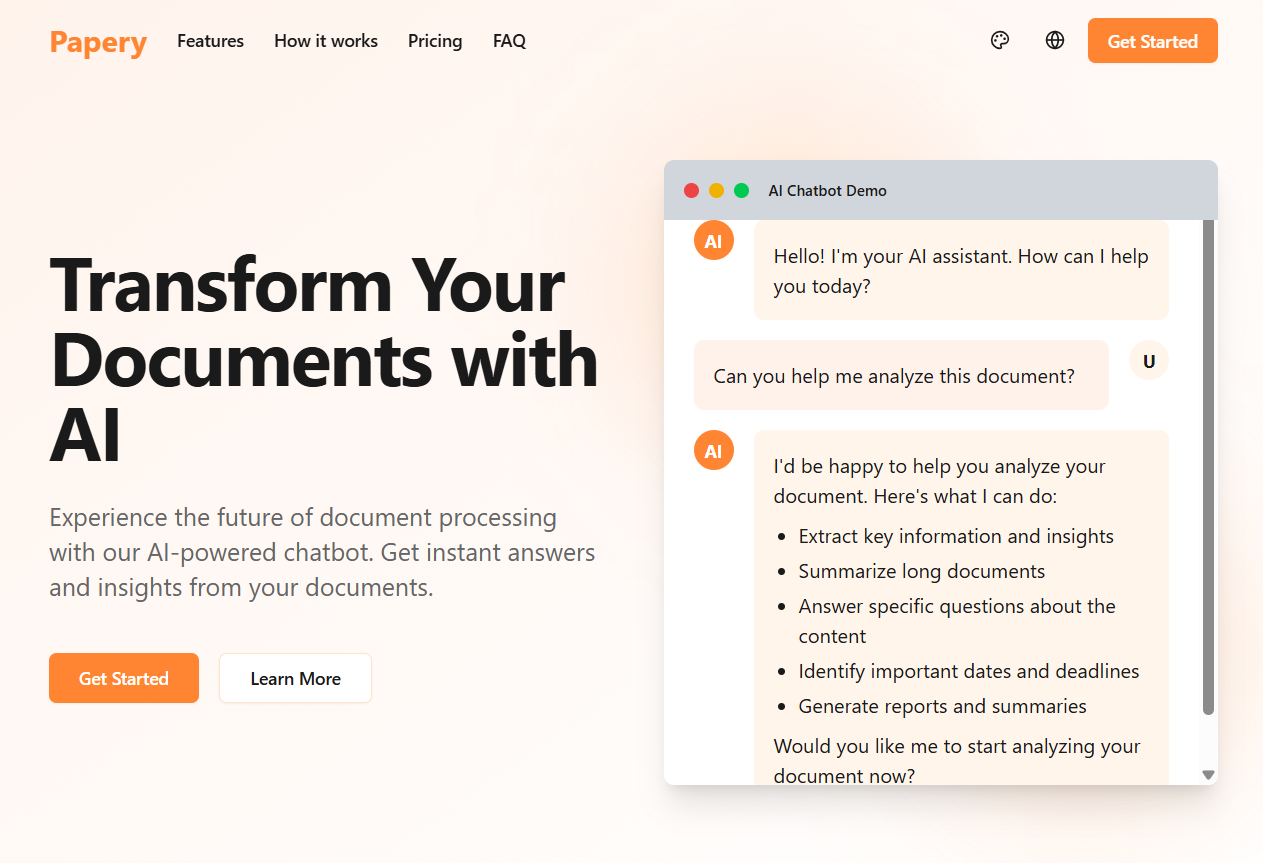 Papery - Academic Document Chatbot